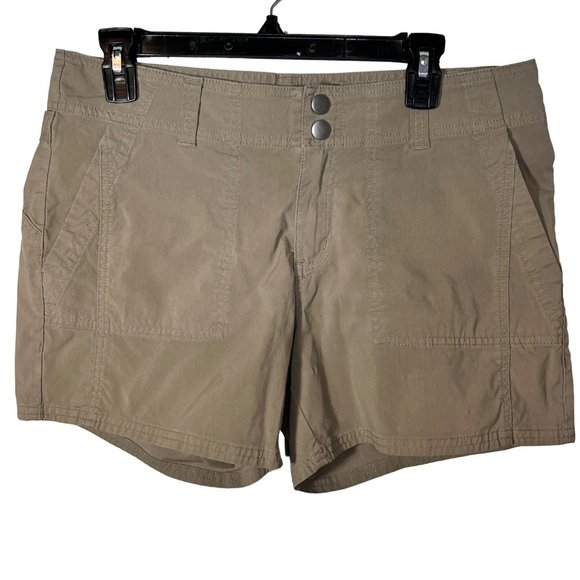 PrAna Women's Charcoal Color Khaki style Shorts Size 10 - Picture 4 of 9